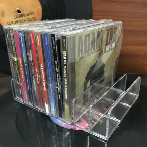 CD 보관 홀더 랙 디스플레이, 프리미엄 정리함 투명 아크릴 CD-DVD 스탠드