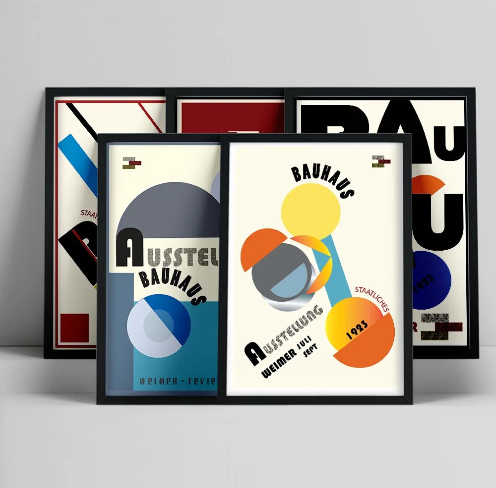Bauhaus Ausstellung 1923 выставочный плакат настенное художественное изображение картины