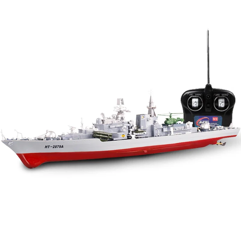 

Mini Remote Control Battleship Remote Control Ship Military Electric Boat Children's Christmas Gifts Remote Control Toys DD60RB