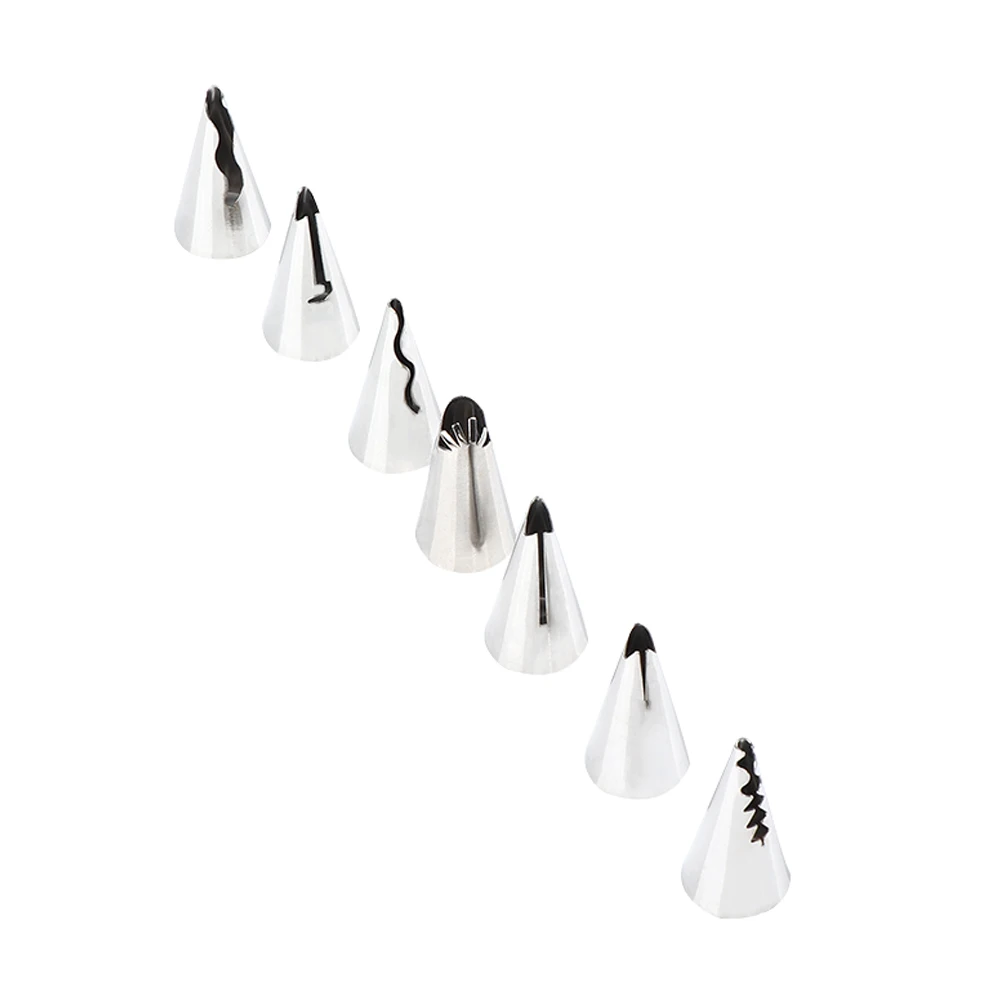 Cake Decorating Gadget 7Pcs Set Stainless Steel Icing Piping Nozzles High Quality Petal Tip Shaped Pastry Cake Decor Tools Cake Decorating Gadget 7Pcs Set Stainless Steel Icing Piping Nozzles High Quality Petal Tip Shaped Pastry Cake Decor Tools