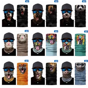 

Animals Balaclava Motorcycle Mask Autumn Summer Masks Halloween Face Shield Cycling Snowboard Motorcross Head Scarf kominiarka