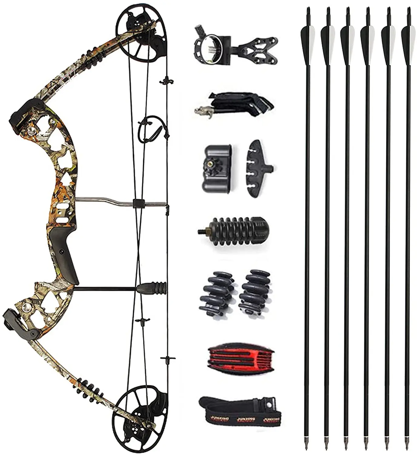 M125 Junxing Hunting Compound Bow Archery Set, With 30 70 Lbs. Pound Weight, Suitable For Adult