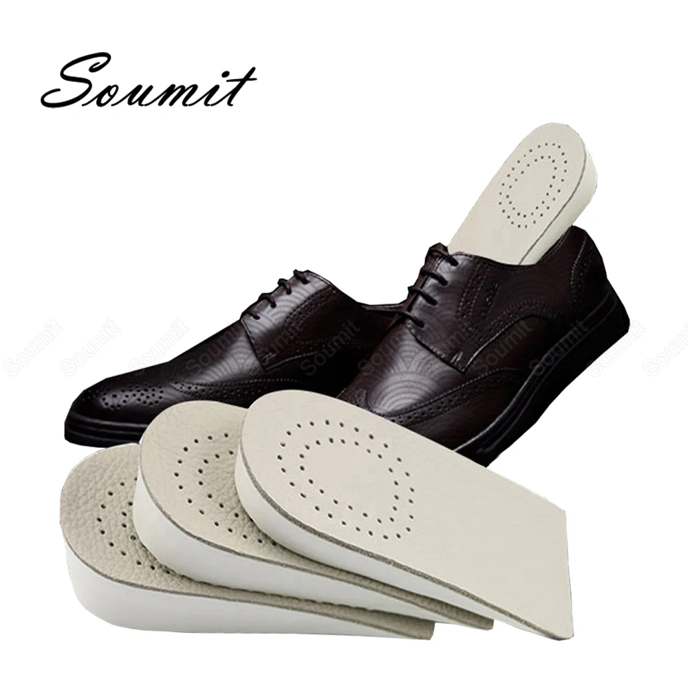 Koeienhuid Onzichtbare Hoogte Verhoogde Inlegzolen Voor Mannen Lederen  Schoenen Foam Ademend Half Verhooging Schoen Pad Tall Lift Insert Hak| Inlegzolen| - AliExpress