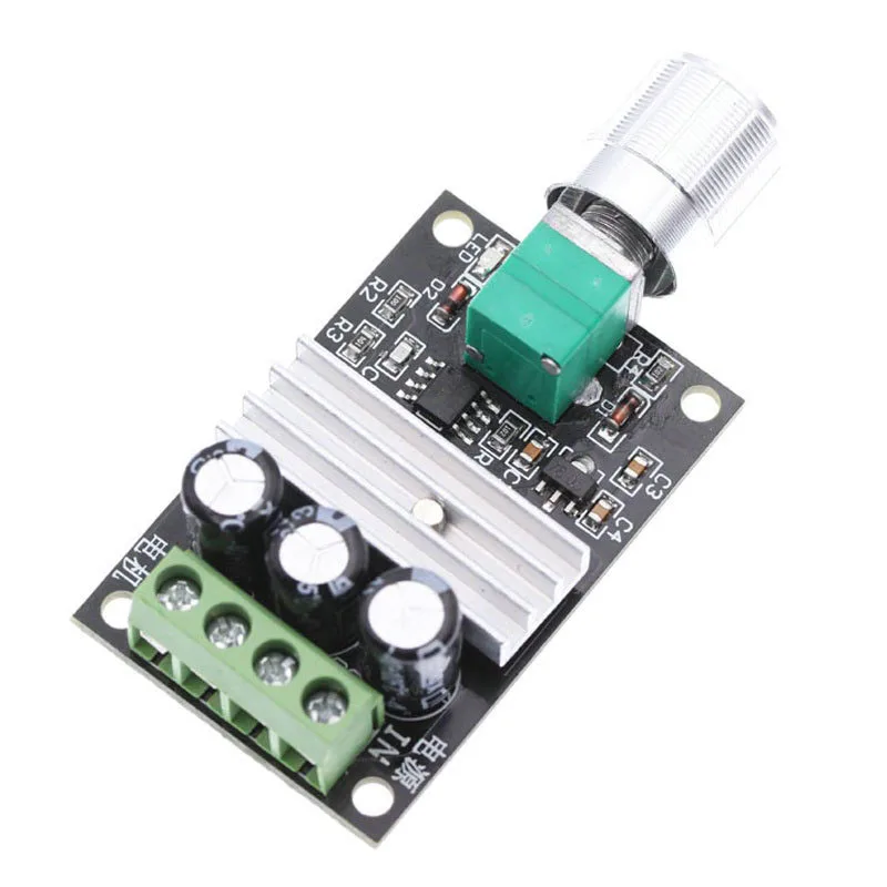 

1pcs DC 6V 12V 24V 28VDC 3A 80W PWM Motor Speed Controller Regulator Adjustable Variable Speed Control With Potentiometer Switch