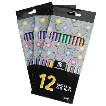 

12-color color pencil set / metallic color pencil / coloring drawing art pen / art pencil
