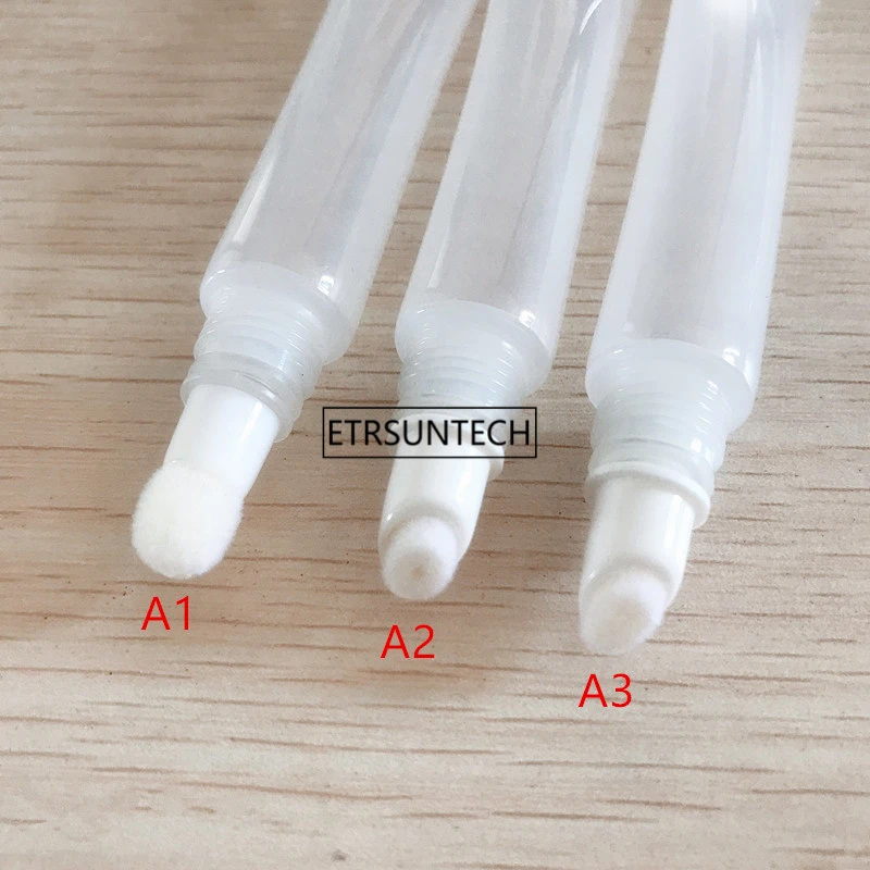 100 шт новые пластиковые косметические тюбики, 10 мл пустая PE тюбик для блеска для губ, 10 г упаковка косметических тюбиков для макияжа F1096