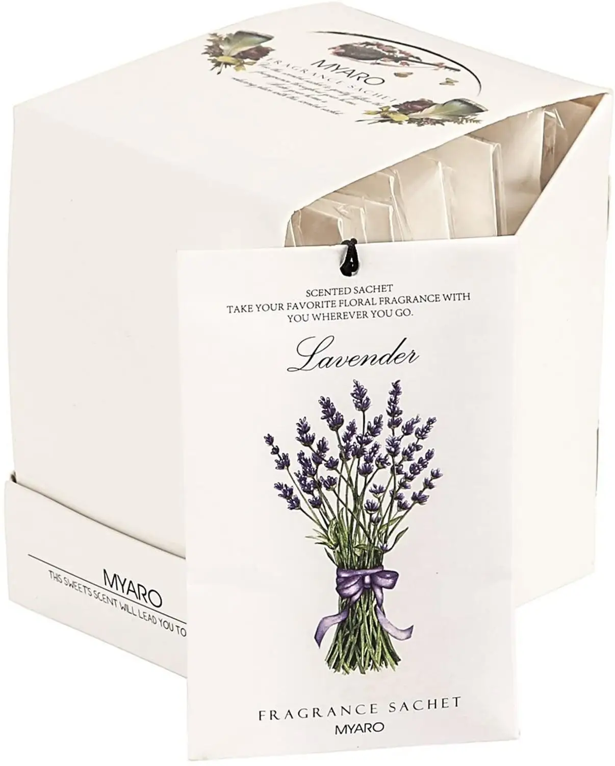 

MYARO 12 Packs Lavender Scented Sachets for Drawer and Closet