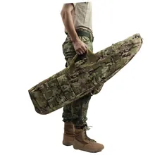 Multicam 120cm arma rifle saco ao ar livre tático sacos de transporte militar caso arma bolsa ombro para airsoft tiro pintura jogos(China)