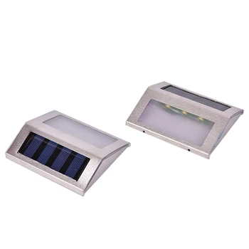 

New Practical 3 LED Solar Power Light Stainless Steel Waterproof Outdoor Energy Saving Lamp Sensor Light