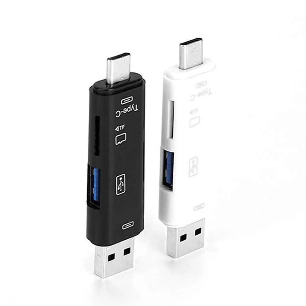 Мини портативный микро USB 2,0 тип-c TF флэш-цифровой считыватель карт OTG адаптер