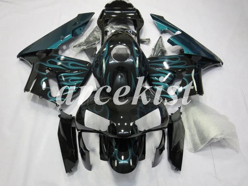

4Gifts Injection mold New ABS Motorcycle Full Fairing Kit Fit For Honda CBR600RR 03 04 F5 2003 2004 Body set Black Blue Flame