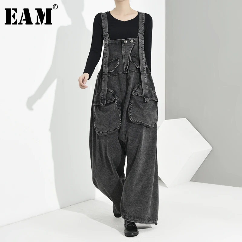 high waisted black overalls