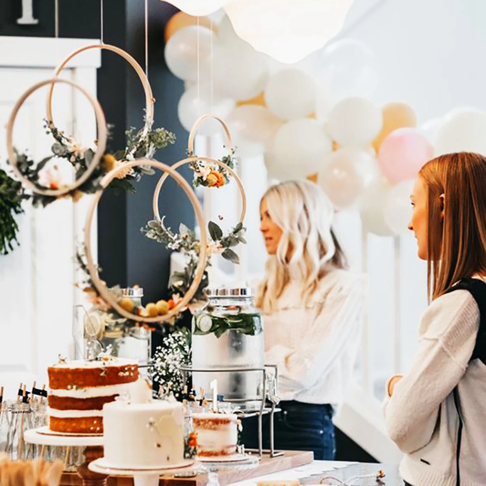 Embroidery Hoop Wooden Round Bamboo Cross Stitch for Art Craft 40cm Embroidery Hoop Wooden Round Bamboo Cross Stitch for Art Craft 40cm