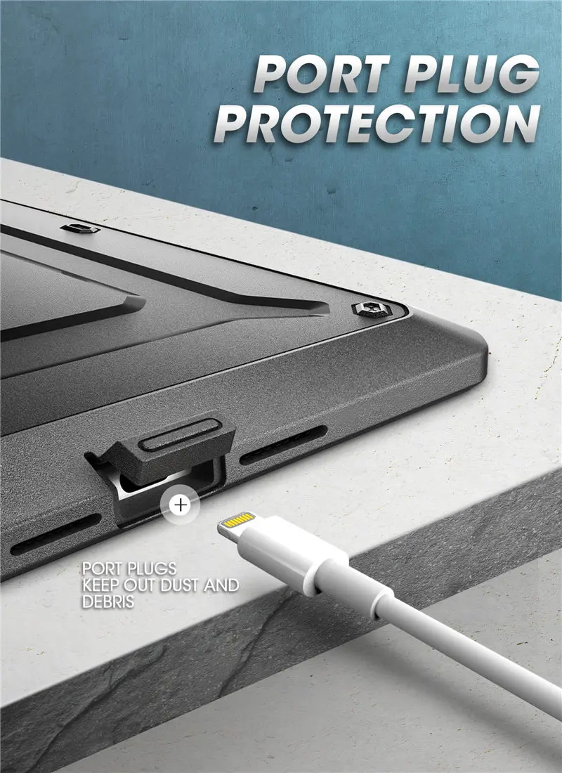 corpo inteiro com protetor de tela embutido e kickstand