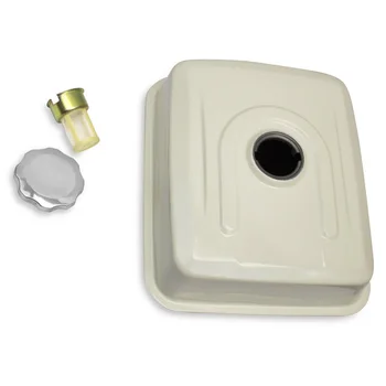 

6.4L Fuel Tank Chrome Gas Cap Fuel Filter Kit For Honda GX240 8HP GX270 9HP Lawn Mower Parts & Accessories