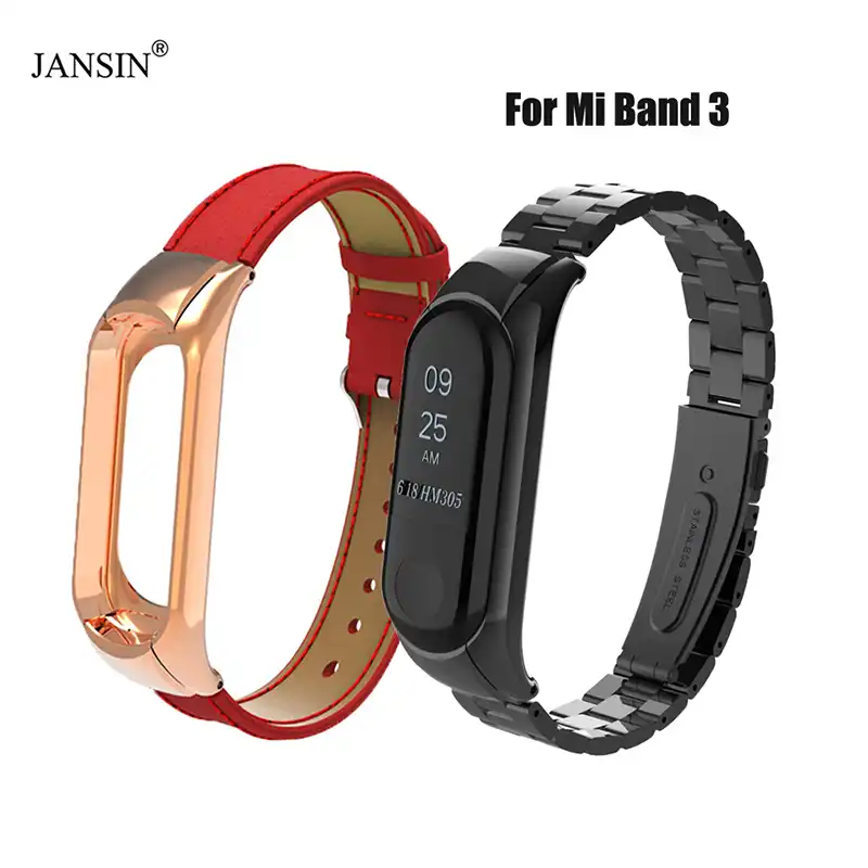 xiaomi mi band 3 leather strap
