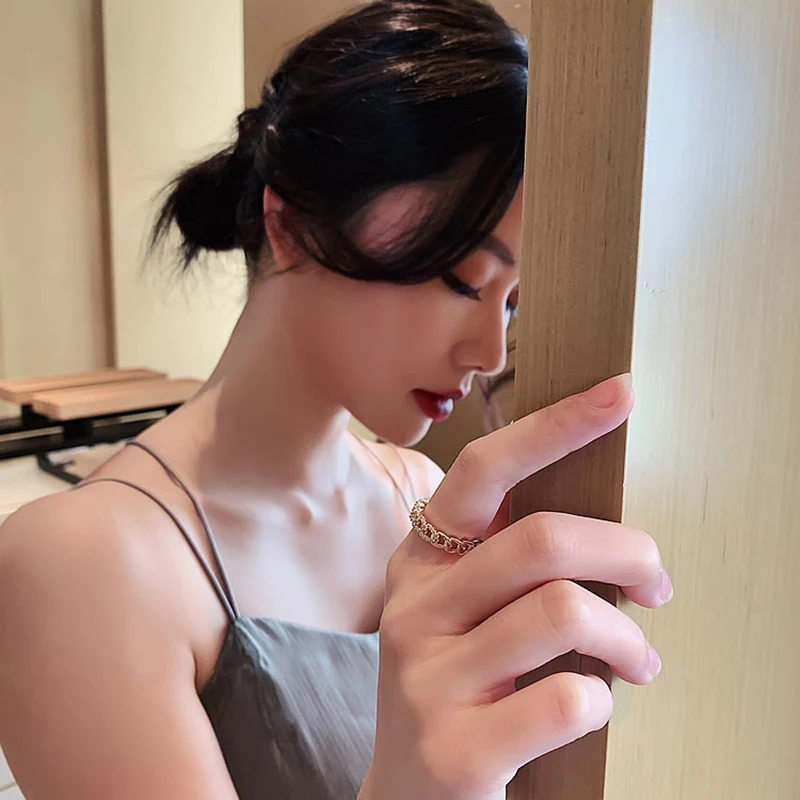 2020 classic geometric twist wrapped zircon open ring fashion women jewelry simple elegant student ring wedding party ring - Image 4