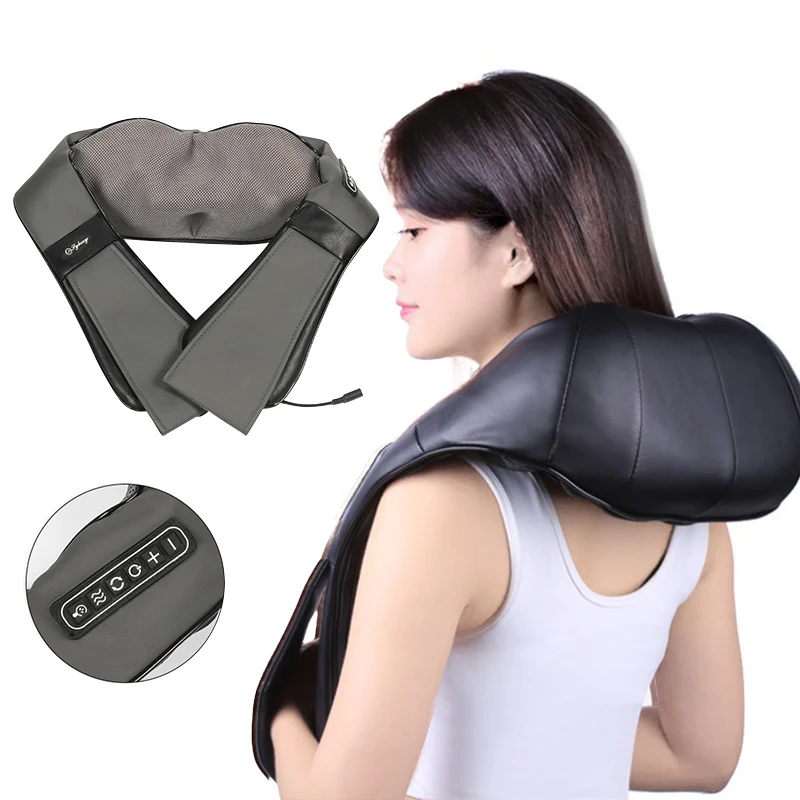 

Home Car U Shape Electrical Shiatsu Back Neck Shoulder Body Massager Infrared Heated Kneading Car/Home Massagem