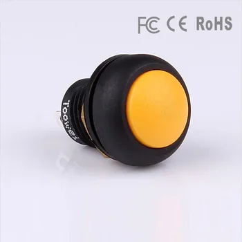 

50 PIECES Fixation self locking micro switch 12mm mini waterproof push button switch