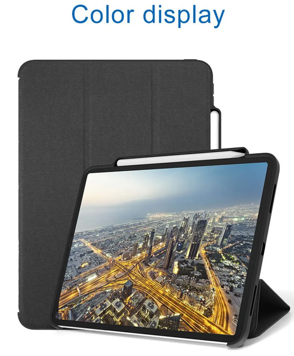 Чехол для iPad Pro 11, чехол с карандашом, винтажный смарт-чехол из искусственной кожи, трехслойный чехол с подставкой для iPad Pro 11 дюймов, чехол s Capa