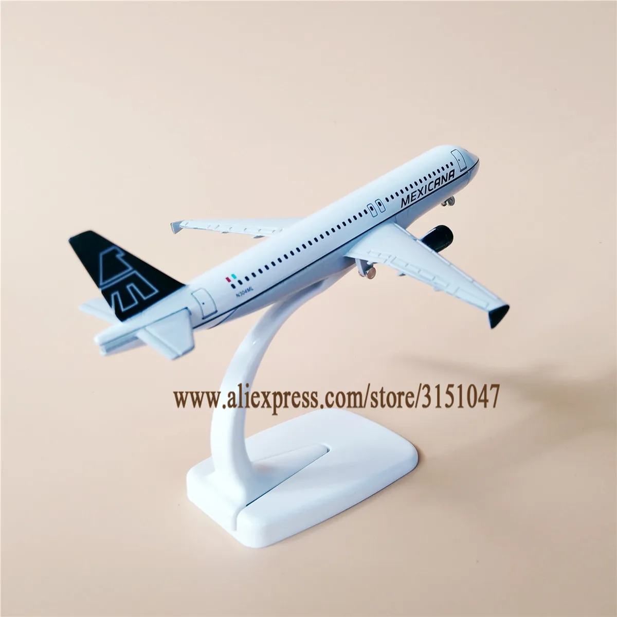 16 см металлический сплав Φ мексиканские авиалинии A320 Аэробус 320 дыхательные пути