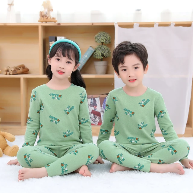 Ensembles de pyjamas thermiques sans couture pour enfants, sous-vêtements  chauds pour enfants, vêtements de nuit pour garçons et filles, vêtements  pour adolescents, bébé, hiver - AliExpress