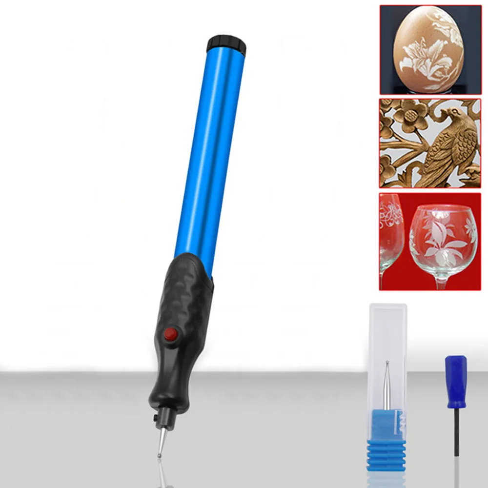 

Aluminum Micro Electric Engraver High Strength Small Engraving Pen Carve Tool For Jewellery Metal Glass Wood Plastic Engraving