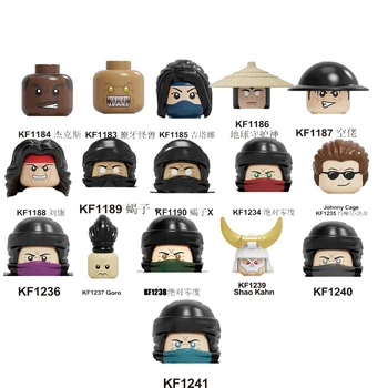 

KF6094 Single Sale Building Blocks Bricks Mortal Kombat Movie Figures Jax Raiden Baraka Scorpion Action For Children Gift Toys