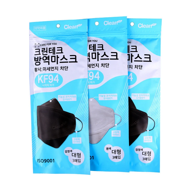 

3 Bags 9pcs Original Korean KF94 Masks Anti Virus Anti-Dust Protective Safety Masks Flu Face Mask Anti Dust Masks KF94