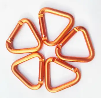 

DHL 500pcs Triangle Carabiner Outdoor Camping Hiking Keychain Snap Clip Hook Kettle Buckle Carabiner Accessories Strong SN2704