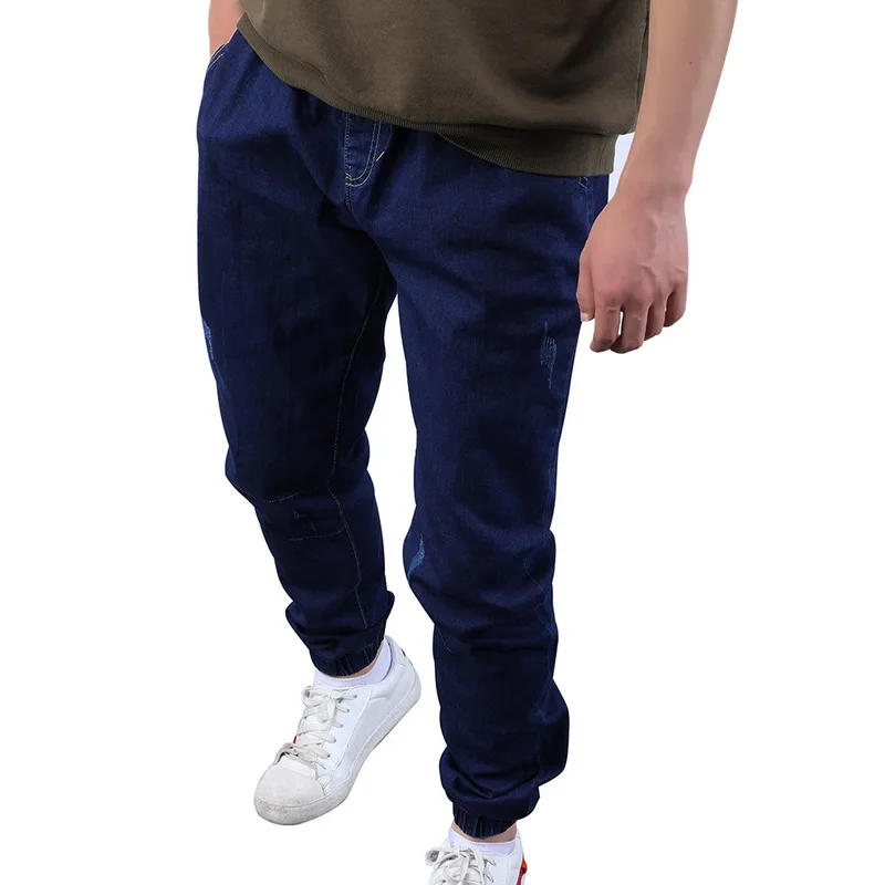 HEFLASHOR2019 новые модные мужские повседневные облегающие прямые Стрейчевые джинсы на молнии для мужчин горячая распродажа длинные джинсы