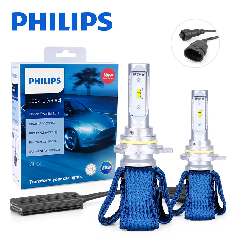 Philips 9012 светодиодный HIR2 Автомобильные фары Ultinon Essential 6000K Противотуманные nebbia luces