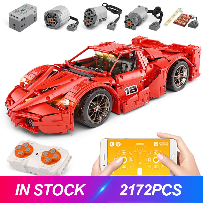Пресс форма для King 13085 красный Technic RC автомобиля совместимый с Iphone Moc 5902