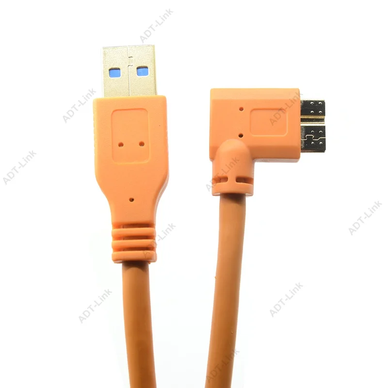 Кабель Micro B USB 3,0 USB для камеры Micro-B Угловой кабель 3 м/5 м/8 м/10 м для Canon 5d4 1DX2 5DS 5DSR Nikon D5 D800 D810A/E D850