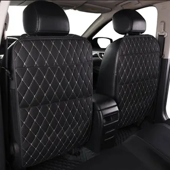 

Universal Auto Seat Back Organizer Storage Bag Car Seat Back Scuff Dirt Protect Cover For Child Baby Kid kick Mat Pad Waterproof
