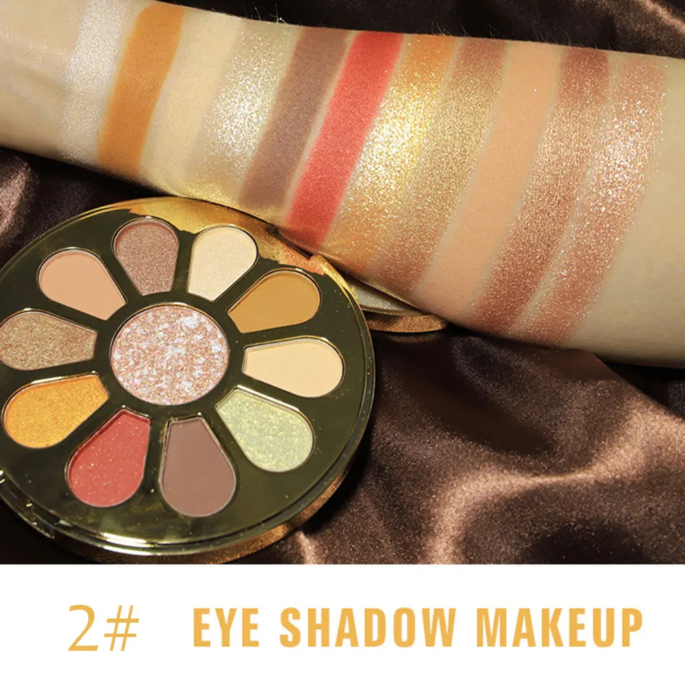 02 Палитра теней для век, модные Профессиональные Тени для век, чудесные зыбучие пески, 11 цветов, косметика, матовая, для женщин, Mirage - Цвет: 02