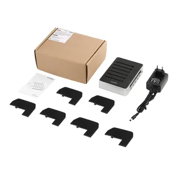 

Universal 5 Ports USB Charging Station Detachable USB Desktop Charger Stand Holder Fast Charger for Mobile Phone Tablet