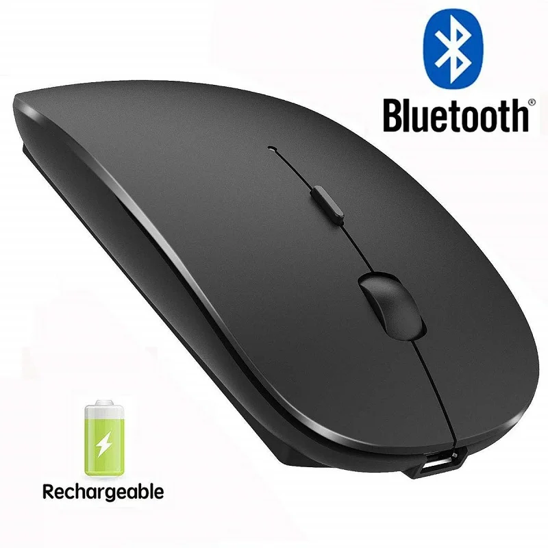 4 0 Bluetooth мышь беспроводная компьютерная Бесшумная Mause USB перезаряжаемая