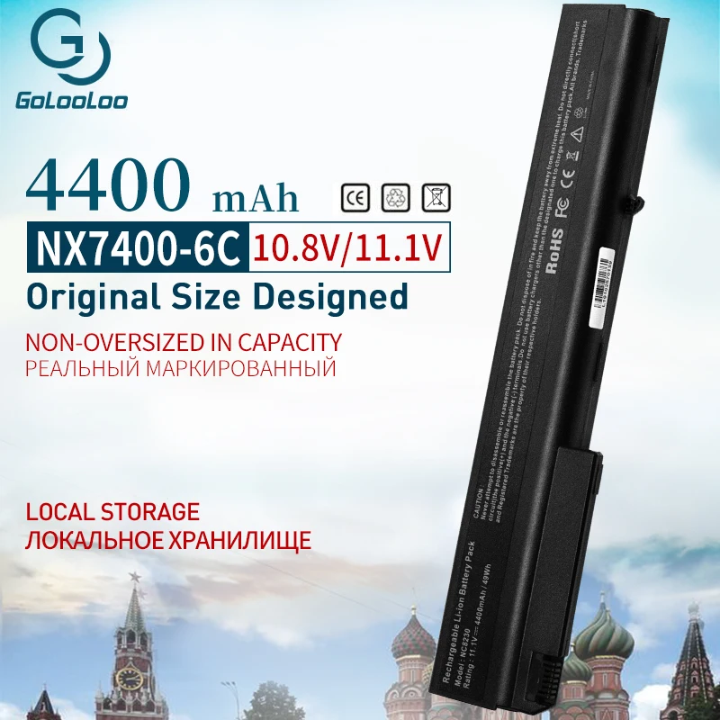 11,1 v 4400 mAh лаптоп с Батарея для hp nx7300 nx7400 NC8200 NC8230 NW8200 NW8240 NX8200 NX8220 NX9420 8510p nc8220 nw8220 nc8240