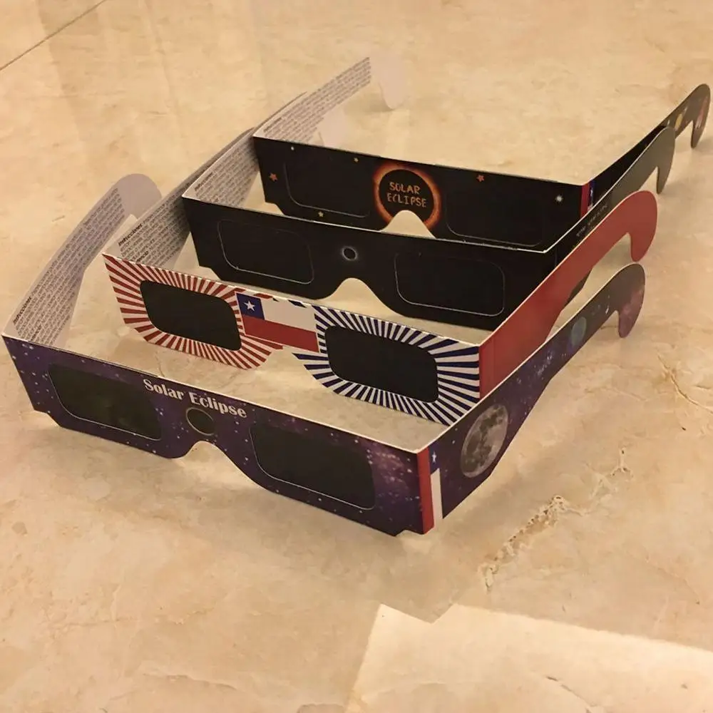 Solar Eclipse Glasses Total Solar Eclipse Glasses Paper Solar Eclipse Glasses for Viewing Frame Protect Your Eyes From