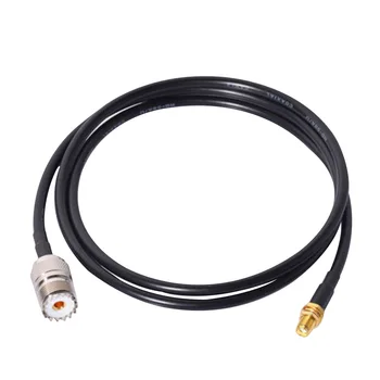 

1m Extension Cable Female Walkie Talkie Overheat Protection Connector Parts Radio Antenna Threaded SMA To UHF SO239 Accessories