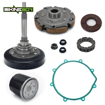 

BIKINGBOY Clutch Cover Pad Carrier Gasket Oil Filter Kits For HiSUN ATV UTV YS 400 Massimo Menards Supermach Yardsport