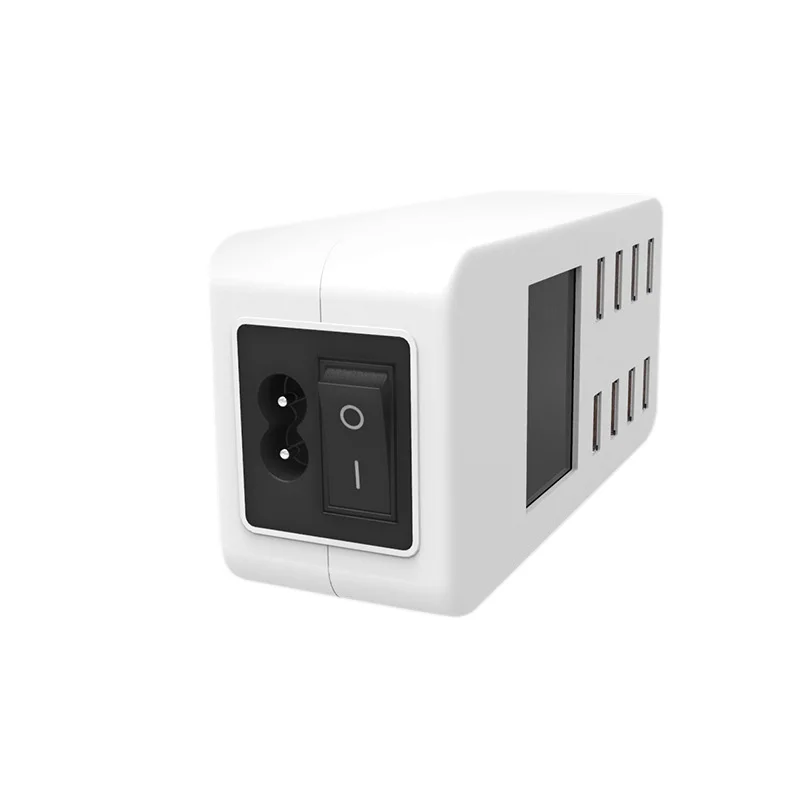 New Practical 8-Port USB Smart Digital Display Charger Multi-use Charging For Smart Phones For MP3/MP4 For Cameras etc.