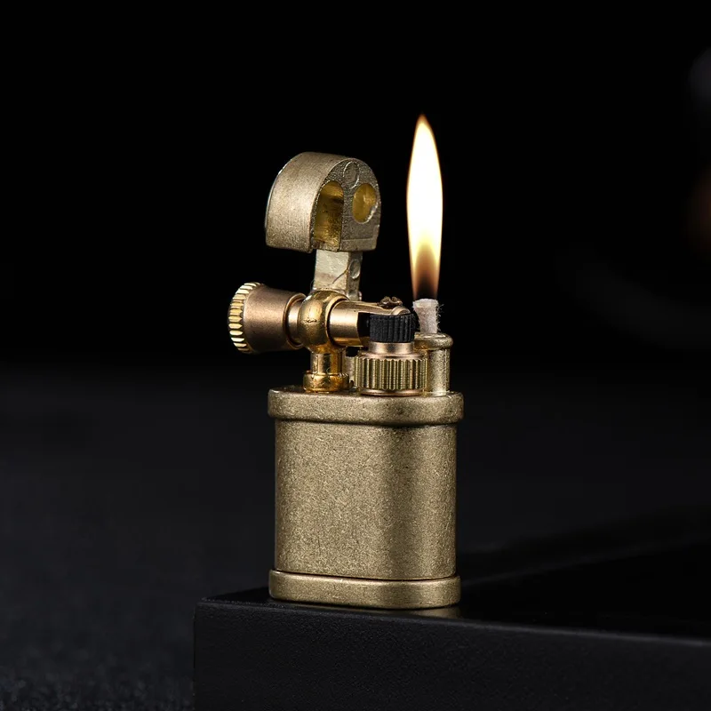 Tanie Mini Vintage kreatywny ściernica otwarty ogień zapalniczka na naftę akcesoria