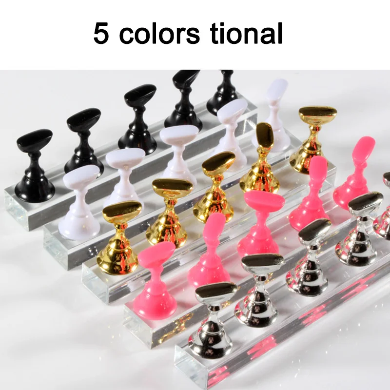 

Nail Tips Practice Stand Set Magnetic Stuck Holder Nails Art Display Tool