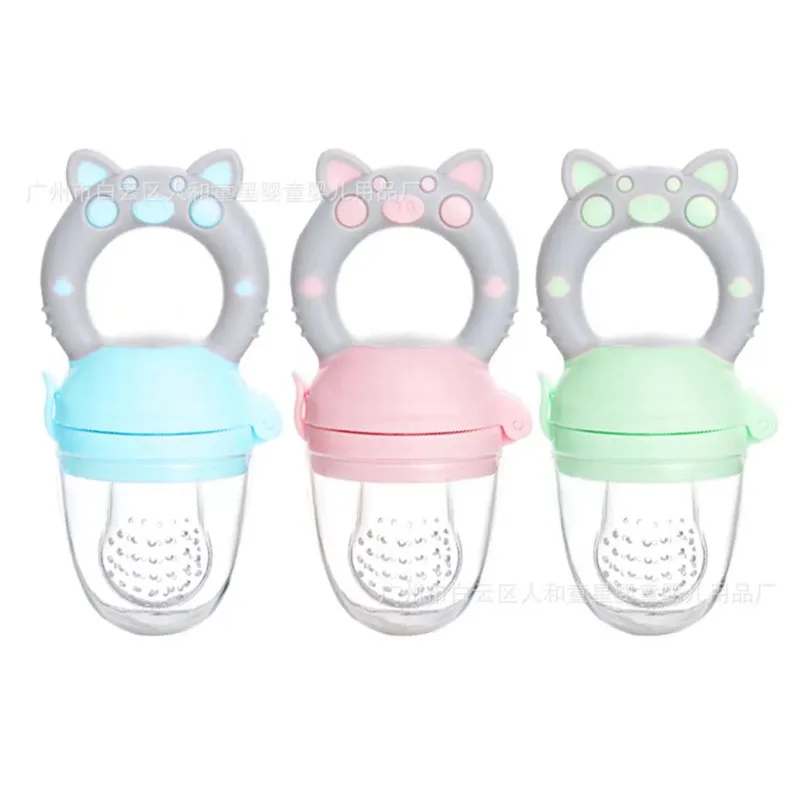 

1PC Baby Pacifier Safety Silicone Teether Nipple Fruit Food Bebe Silicone Teethers Bite Food Teether Eat Fruit food supplement