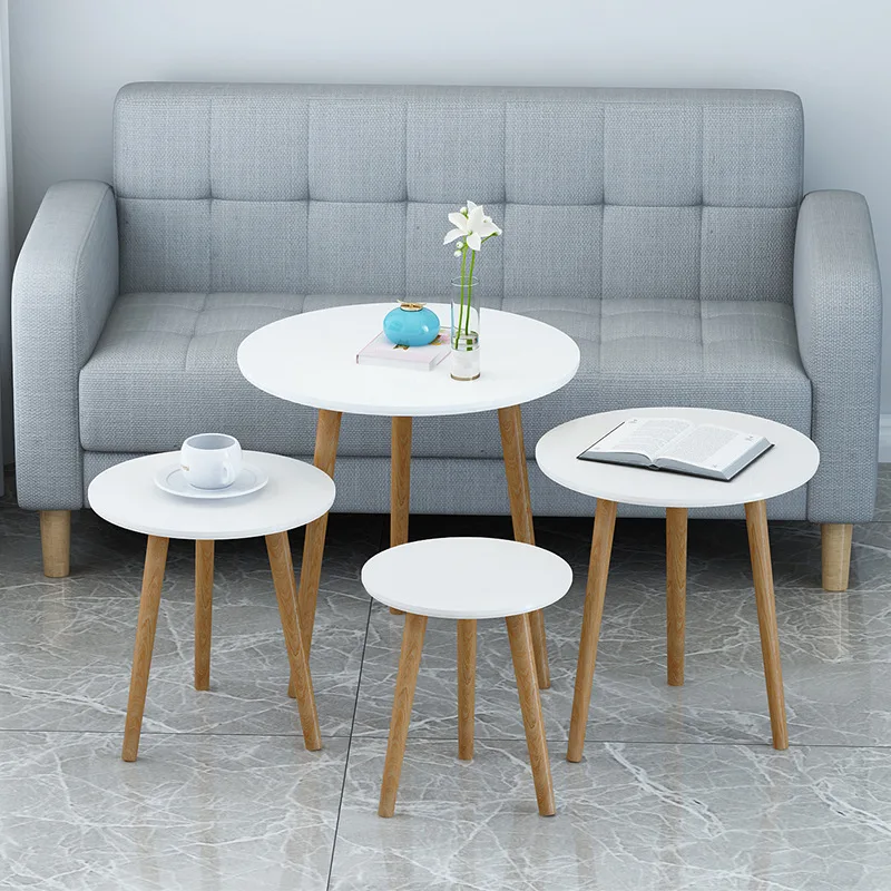 

Simple Models of round Table Small Coffee Table Northern European-Style Living Room Bedroom Creative Bedside Table Modern Minima