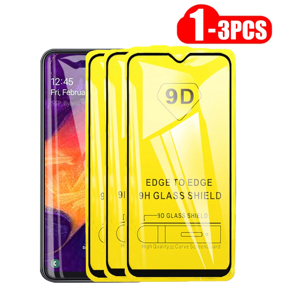 3 1Pcs 9D Screen Protector Glasses For Samsung Galaxy M10S M01 M01S M11