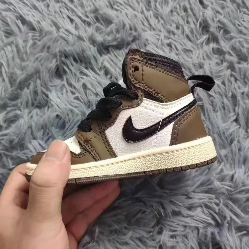 AJ1 тапки брелки 3D Милые баскетбольные кроссовки кулон креативная модель популярный подарок на день рождения