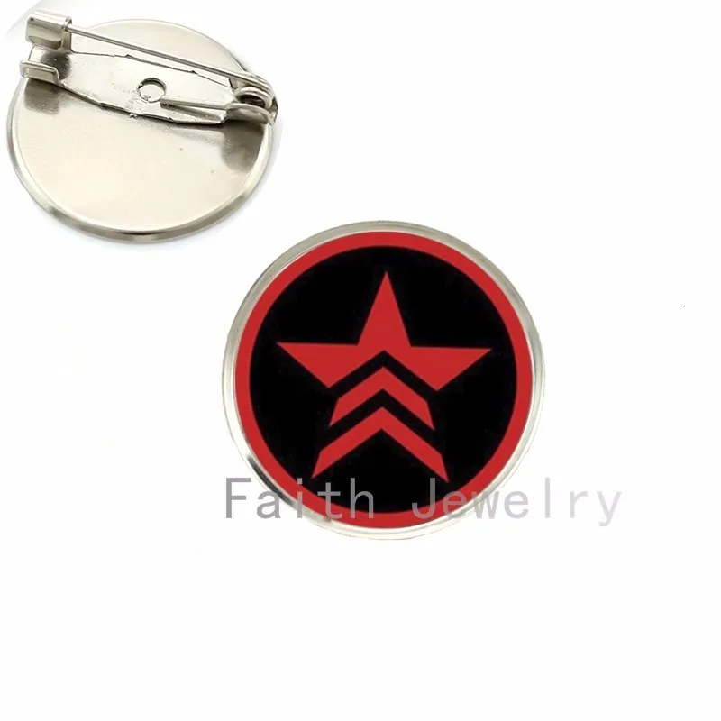 Крутые Мужские аксессуары Mass Effect Inspired N7 брошь булавки стеклянный кабошон ручной работы посеребренные броши подарки на день отца NS224